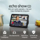 Echo Show 8 (3 Gen) | HD Smart Touch Display with Spatial Audio, Smart Home Hub, and Alexa | Charcoal