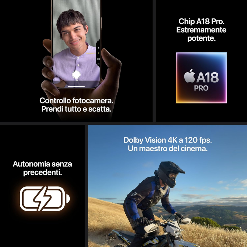 Apple iPhone 16 Pro Max (256GB) - Titanio Sabbia Apple iPhone 16 Pro Max (256GB) - Titanio Sabbia