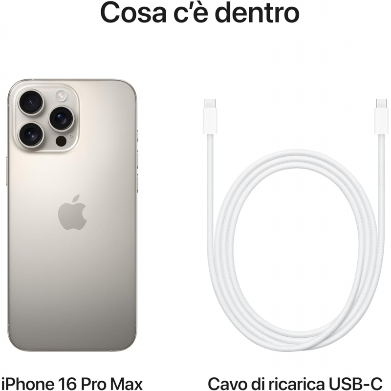 Apple iPhone 16 Pro Max (1TB) - Titanio Naturale Apple iPhone 16 Pro Max (1TB) - Titanio Naturale