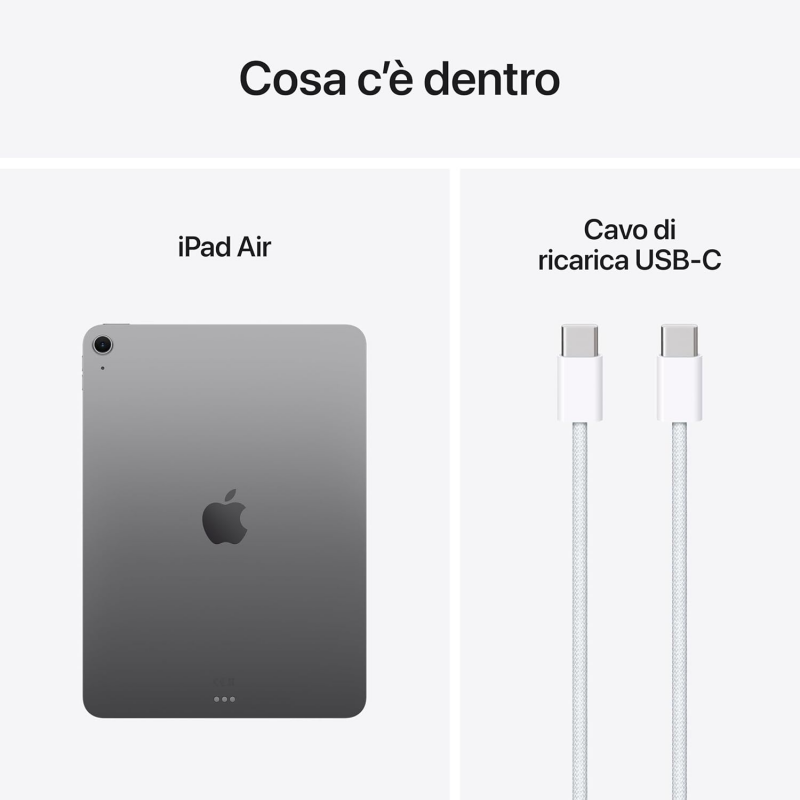 Apple iPad Air 2025 (WiFi, M3 Chip, 11", 128GB) - Grigio siderale Apple iPad Air 2025 (WiFi, M3 Chip, 11", 128GB) - Grigio siderale