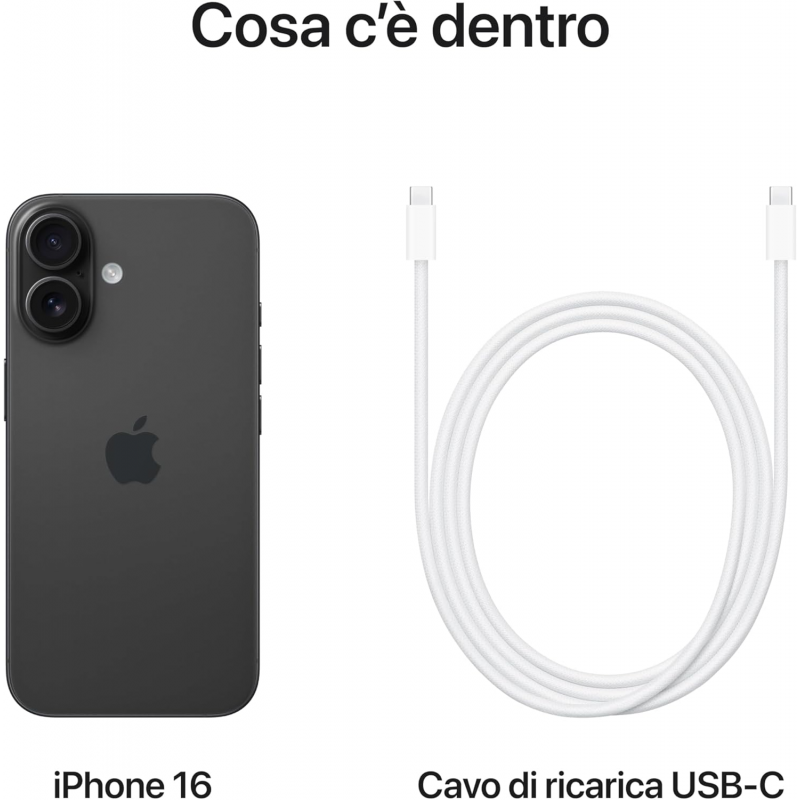 Apple iPhone 16 (128GB) - Nero Apple iPhone 16 (128GB) - Nero