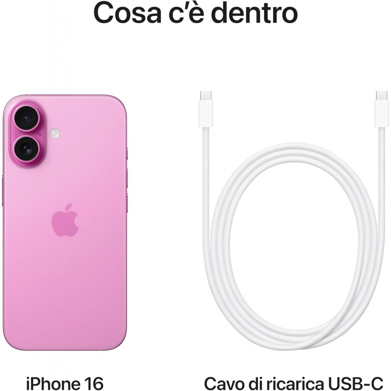 Apple iPhone 16 (128GB) - Rosa Apple iPhone 16 (128GB) - Rosa