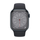 Apple Watch Series 8 (GPS, 45mm) - cassa in alluminio color mezzanotte con S/M Cinturino Sport color mezzanotte