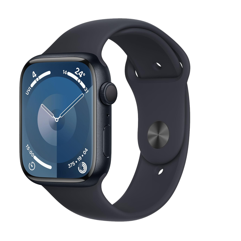 Apple Watch Series 9 (GPS, 41mm) - cassa in alluminio color mezzanotte con M/L Cinturino Sport mezzanotte Apple Watch Series 9 (GPS, 41mm) - cassa in alluminio color mezzanotte con M/L Cinturino Sport mezzanotte