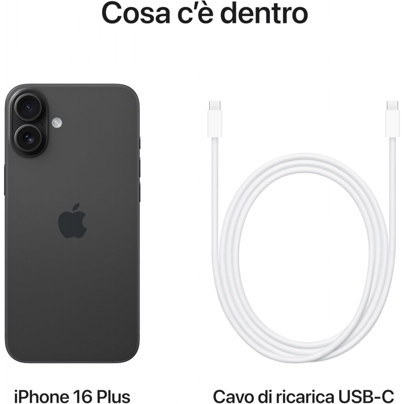 Apple iPhone 16 Plus (256GB) - Nero Apple iPhone 16 Plus (256GB) - Nero
