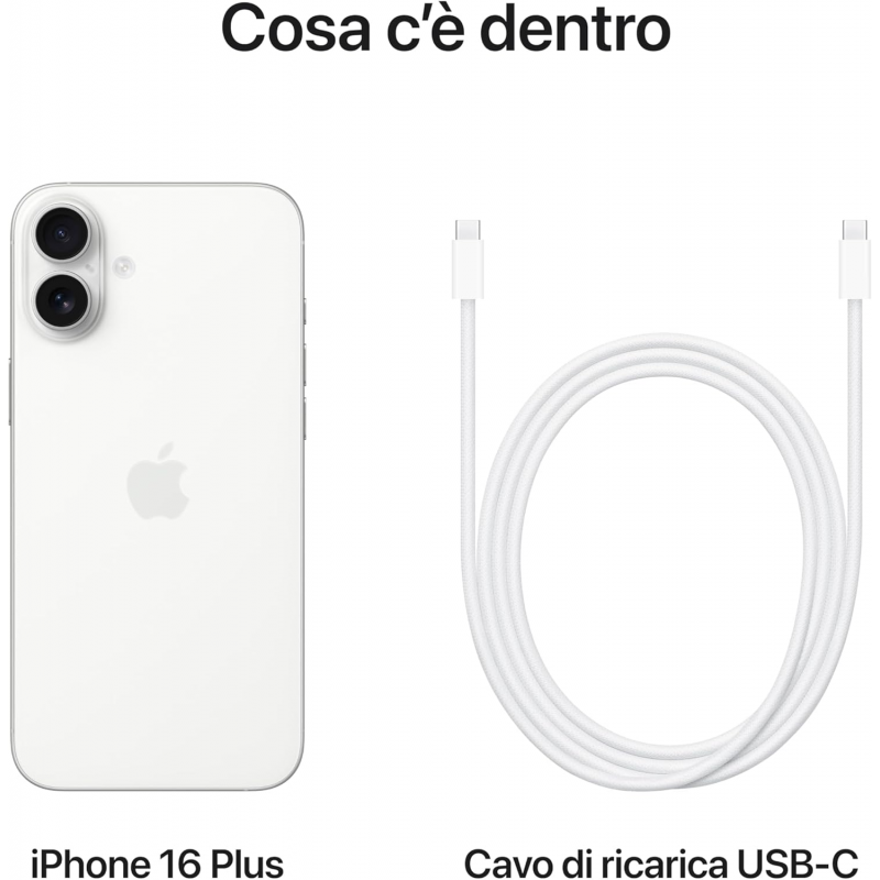 Apple iPhone 16 Plus (256GB) - Bianco Apple iPhone 16 Plus (256GB) - Bianco
