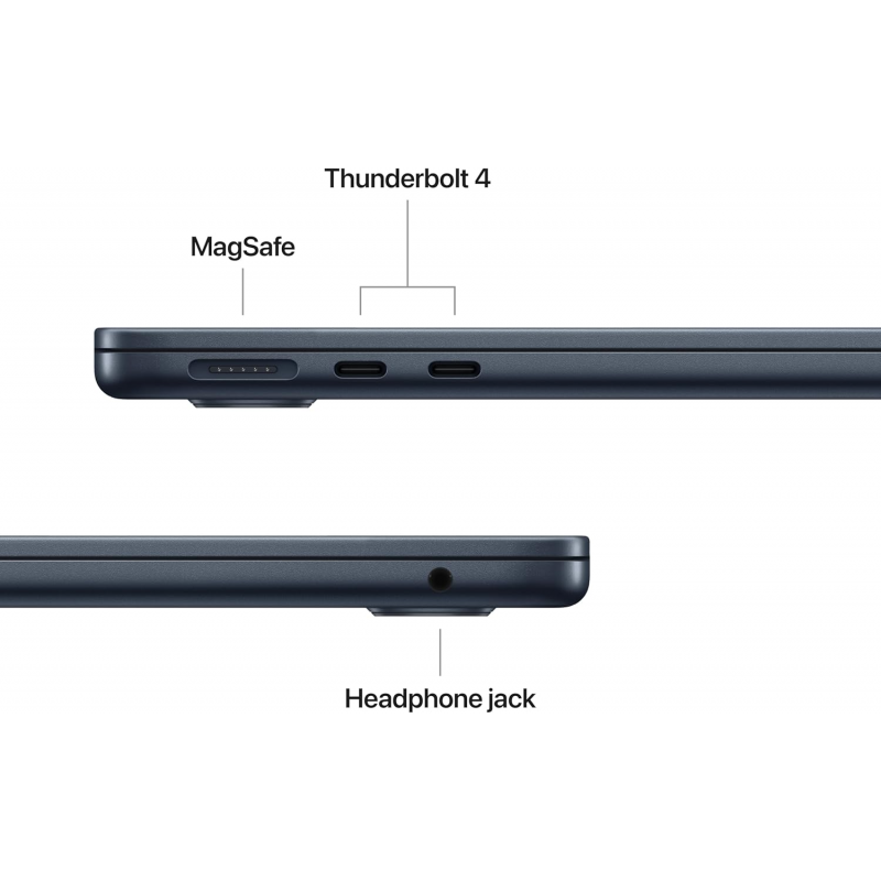 Apple MacBook Air 2025 (13 " M4, 16 GB + 256 GB) - Mezzanotte Apple MacBook Air 2025 (13 " M4, 16 GB + 256 GB) - Mezzanotte