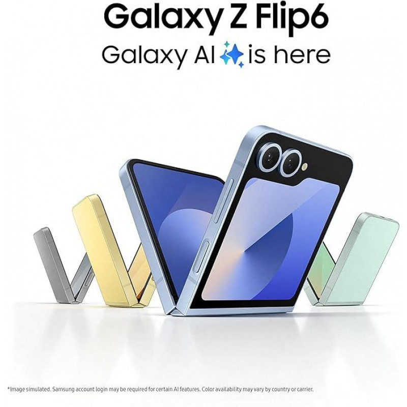 Samsung Galaxy Z Flip 6 5G Smartphone (12+512GB) - Silver Shadow Samsung Galaxy Z Flip 6 5G Smartphone (12+512GB) - Silver Shadow