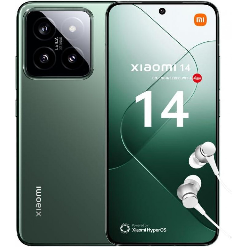Xiaomi 14 5G smartphone (Dual-SIM, 12+512GB) - Verde Xiaomi 14 5G smartphone (Dual-SIM, 12+512GB) - Verde