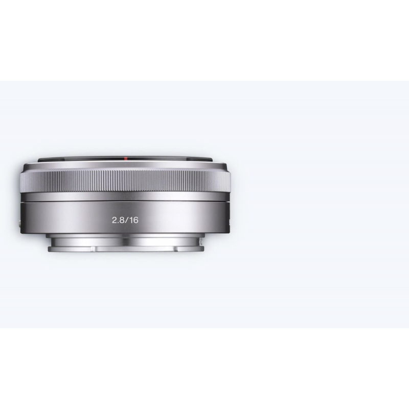 Sony E Mount - Obiettivo a focale fissa APS-C 16mm F2.8 (Argento)