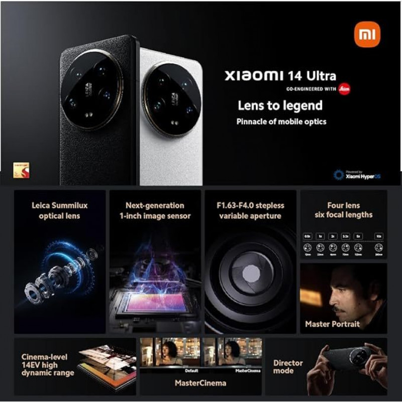 Xiaomi 14 Ultra 5G smartphone (Dual SIM, 16+512GB) - Nero