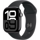 Apple Watch Series 10 (GPS, 46 mm) - Cassa in alluminio Jet Black con banda sportiva nera M/L