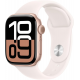 Apple Watch Series 10 (GPS, 46 mm) - Cassa in alluminio oro rosa con cinturino M/L Light Blush
