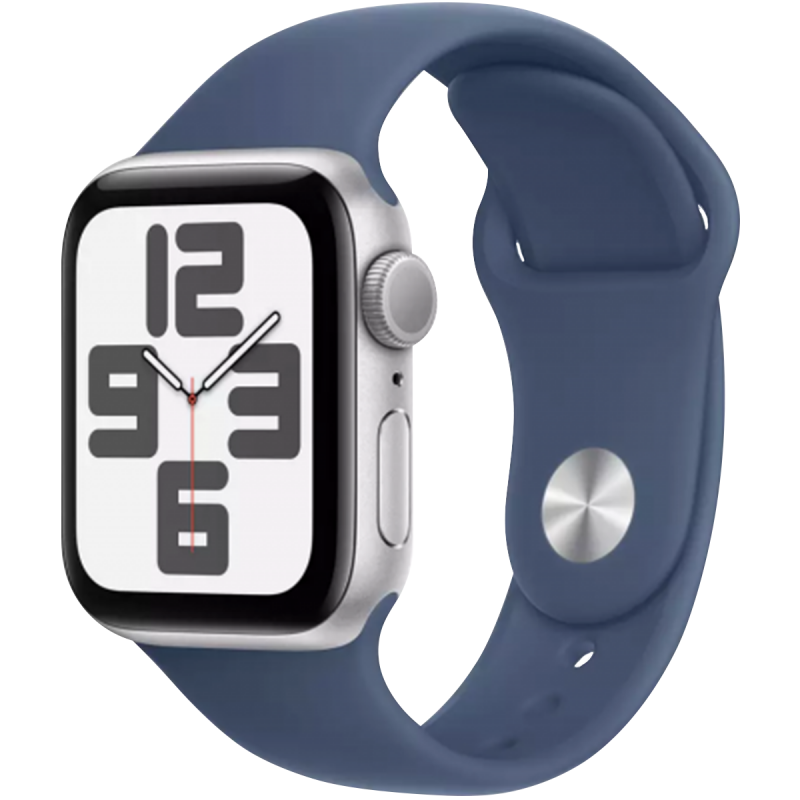 Apple Watch SE (2ª gen.) GPS 40 mm Smartwatch con cassa in alluminio Argento e Cinturino Sport Denim - S/M Apple Watch SE (2ª gen.) GPS 40 mm Smartwatch con cassa in alluminio Argento e Cinturino Sport Denim - S/M